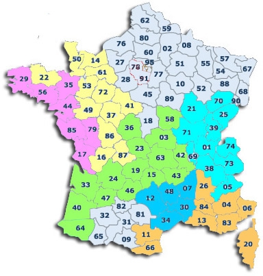Carte réseau commercial france